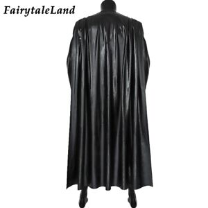 The Batman 2022 Bruce Wayne Robert Pattinson Cosplay Cape Faux Leather Cloak