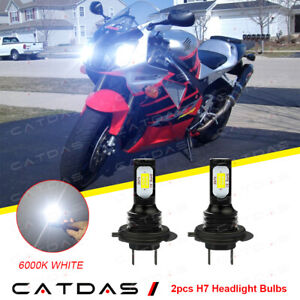 For Honda RVT1000R 2000-2006 RC51 6000K 2X H7 LED Headlight Bulbs Conversion Kit