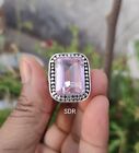 Rose Quartz Solid 925 Sterling silver Band Statement Ring Handmade Ring All Size