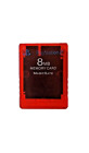 Sony Playstation 2 PS2 Official OEM MagicGate Red 8mb Memory Card Genuine.