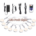 Linkable Under Cabinet LED Light 12V Dimmable Puck Light Wireless Control 10 kit