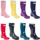 Women's Rubber Rain Boots Mid-Calf 11