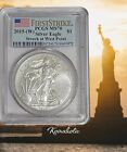 2015 W $1 American Silver Eagle First Strike PCGS MS70 Struck At West Point
