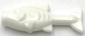 Lego New Glow In Dark White Fish Part