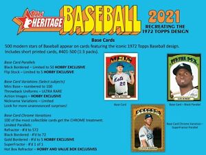 2021 Topps Heritage Base Set Singles (You Pick Your Card) #100 - #199