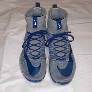 Nike Free Flyknit Mercurial Sneakers Men’s Shoes size 11 Gray/Blue 805554-003