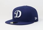 New Era 59Fifty Men Women Cap Los Angeles Dodgers D Blue Diamond Era Fitted Hat