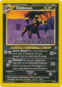 Umbreon - 32/75 - Pokemon Neo Discovery Unlimited Rare Card WOTC NM