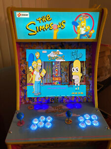 Arcade Button Inserts Stickers The Simpsons arcade1up mod  B 