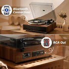 High Fidelity Belt Drive Turntable with Built-in Speakers, Vinyl Record Player..