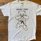 Aphex Twin bear t-shirt, cotton white shirt, gift for fan VM8722