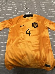 2022 Nike Netherlands Home Soccer Jersey Virgil Van Dijk Men S World Cup Qatar