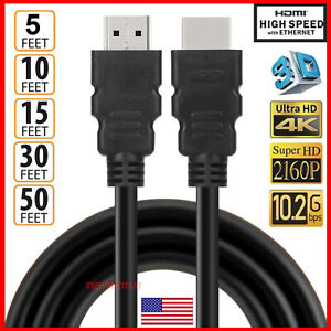 High Speed HDMI Cable 2.0 4K 1080P UHD Ultra HD 2160P HDR 60Hz 18Gbps HDCP HDTV