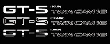 GT-S Twin Cam 16  AE86 vinyl Sticker Decals - SET of 2