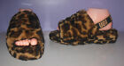 NEW UGG Fluff Yeah Panther Print Luxurious Sheepskin Slippers Women's Size 8