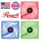 Rosewill LED 120mm Quiet PC Computer Case Cooling Fan 3pin 12V 0.16A 120*120*25