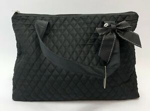 TRW Style Tote Bags Tie Detail Black Women's Size 12 x 8.5 inch