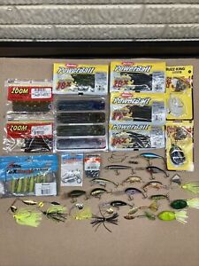 Bass Fishing Tackle Lot-Lures, Plastics, Spinnerbaits, Topwater, Terminal.
