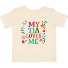 Inktastic My Tia Loves Me Niece Baby T-Shirt From Aunt Girls Clothing Apparel
