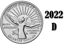 2022 D  American Women Quarters - Maya Angelou - UNC - US Mint