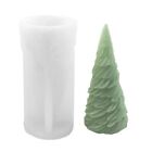 Leaf Textured Christmas Tree Silicone Candle Mold Fondant Cake Chocolate Cand...
