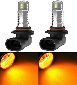 LED 20W 9006 HB4 Amber Two Bulbs Fog Light Replacement Upgrade Stock Lamp Fit (For: 2022 Kia Rio)
