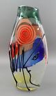 Mario Badioli (Italy, B.1940) Signed Murano Art Glass Abstract Face Vase 18 1/2