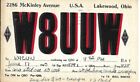QSL 1940 Lakewood Ohio    radio card