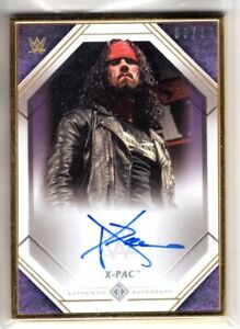 2021 Topps WWE Transcendent Auto X-PAC Gold Framed AUTOGRAPH 09/10 Purple SP