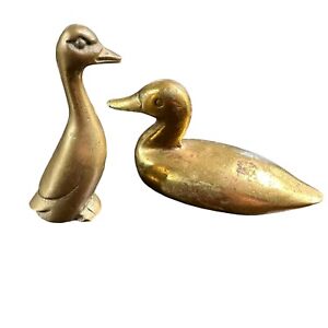 New ListingVintage Brass Duck Lot of 2