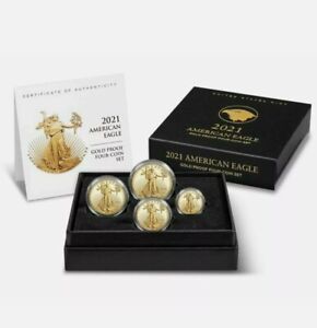 American Eagle 2021 Gold Proof Four-Coin Set Limited Edition West Point see desc