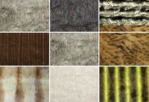 Faux Fur Long Pile Animal Fabric / 58