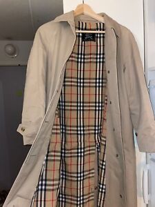 vintage burberry trench coat authentic women Small