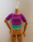 Made 2 Move Barbie Purple Yoga Work Out Top Shirt - Free Combined Shipping