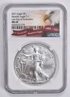 MS69 2021 Heraldic Eagle Silver Dollar T-1 35th Anniv. Special Label NGC *0759