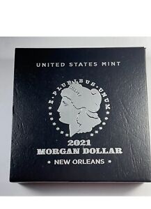 2021 $1 O PRIVY SILVER MORGAN DOLLAR WITH BOX/COA MINT CODE 21XD NEW ORLEANS
