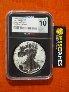 2021 S REVERSE PROOF SILVER EAGLE NGC NGCX PF10 PERFECT 10 VAULTBOX SERIES 4