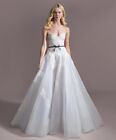 Allison Webb 4950 Coco Wedding Dress 10 Cashmere Silk organza French Lace Straps