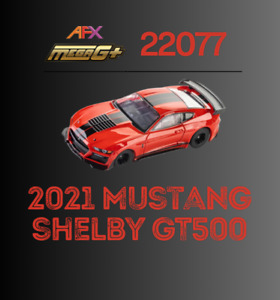 NEW 2021 Shelby GT500 Mustang #22077 Race Red. AFX Mega G+ HO slot car