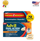 Advil Dual Action Back Pain Caplets Delivers 250Mg Ibuprofen and 500Mg  72 Count
