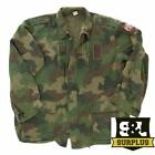 Army surplus Serbian cotton field jacket parka camouflage pattern