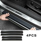 4x Car Door Sill Black Step Plate Scuff Cover Anti Scratch Protector For Jeep (For: More than one vehicle)