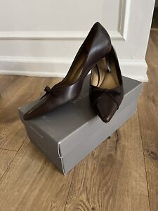 Ann Taylor Women's Brown Leather Stiletto Pumps Size 7.5