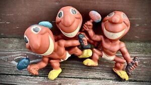 Vintage 1948 Cleveland Indians Chief Wahoo Chief Erie Squeaky Toy 3 Piece Set