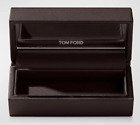 TOM FORD Faux Leather Lip Color Case Box Lipstick Travel Holder Magnetic Brown
