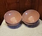 8 Vintage Mar-Crest Melmac Bowl Set Dusty Pink Cereal Bowls MCM Kitchen 5.5