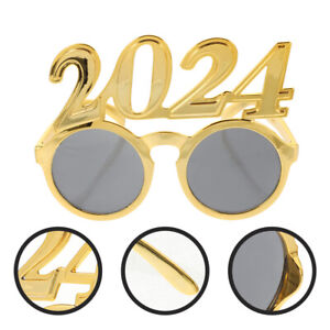 2024 Golden New Year Glasses for Graduation & Party-PC