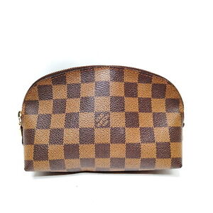Louis Vuitton LV Cosmetic Pouch Bag N47516 Pochette Cosmetic Brown Damier 432328