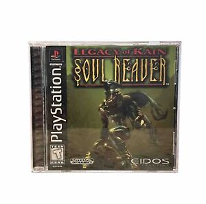 Legacy of Kain: Soul Reaver (Sony PlayStation 1 PS1, 1999) Game Case & Manual