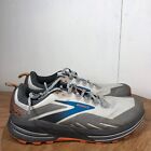 Brooks Running Shoes Mens 11 EE Cascadia 16 Trail Sneakers Gray Workout Hiking